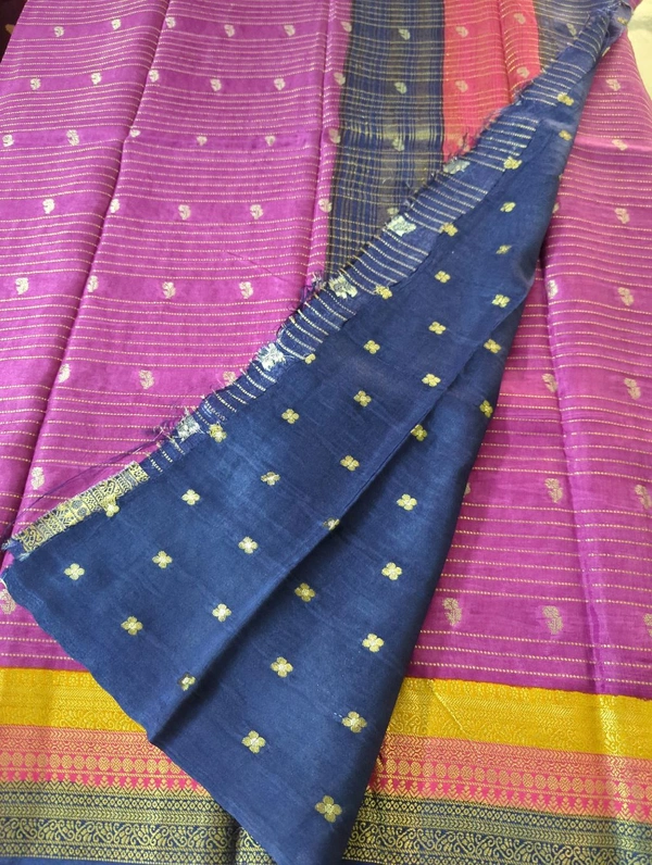 Pure Dola Kanchi Boarder - Electric Violet