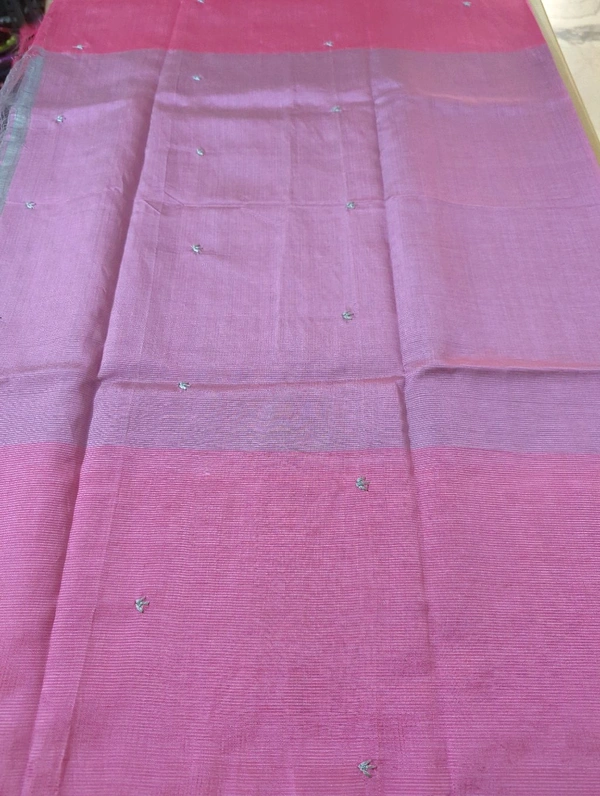 Pure Handloom Mangalagiri Pattu Embroidery  - Martini 5