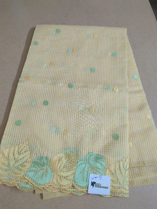 Cotton Doria Leaf Cut Work - Salomie 2