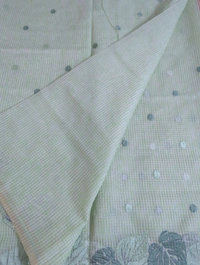 Cotton Doria Leaf Cut Work - Snowy Mint 3