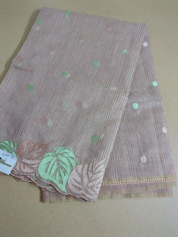 Cotton Doria Leaf Cut Work - Sundown 7