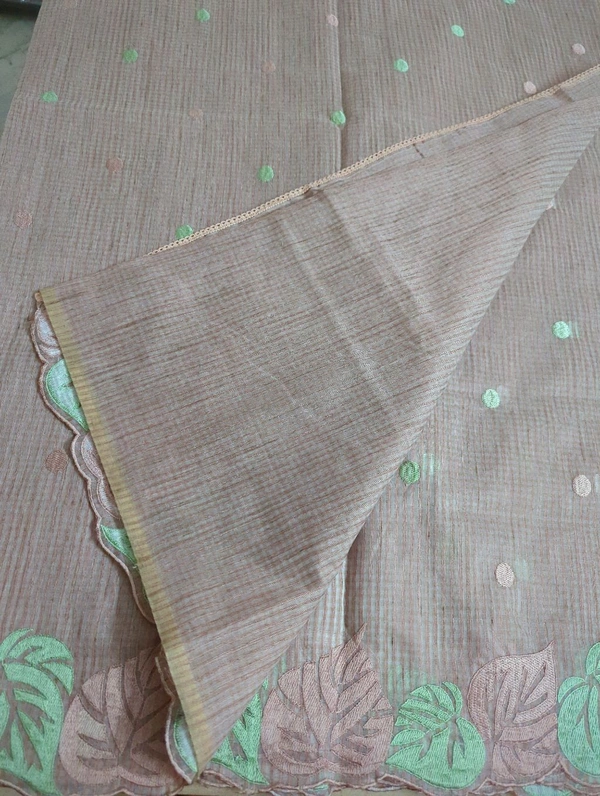 Cotton Doria Leaf Cut Work - Sundown 7