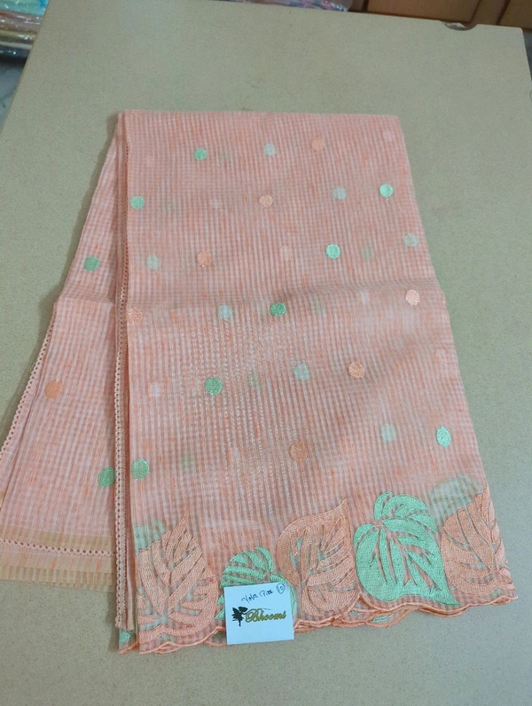 Cotton Doria Leaf Cut Work - Your Pink 10