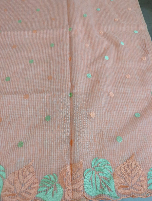 Cotton Doria Leaf Cut Work - Your Pink 10
