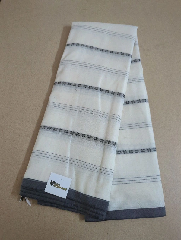 Pure Handloom Narayanapet  - White