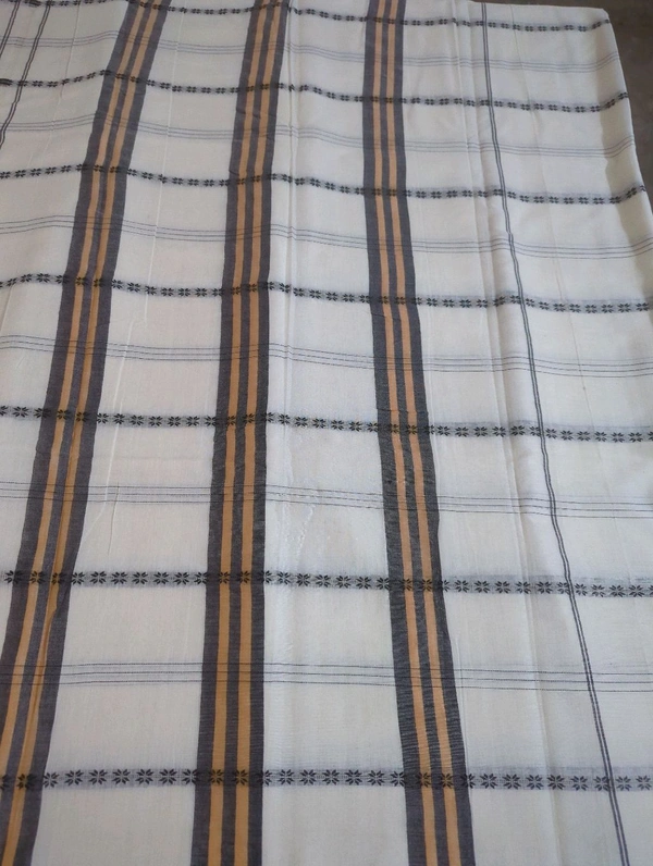 Pure Handloom Narayanapet  - White