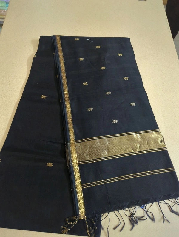 Pure Handloom Maheswari - Black