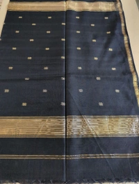 Pure Handloom Maheswari - Black