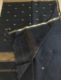 Pure Handloom Maheswari - Black