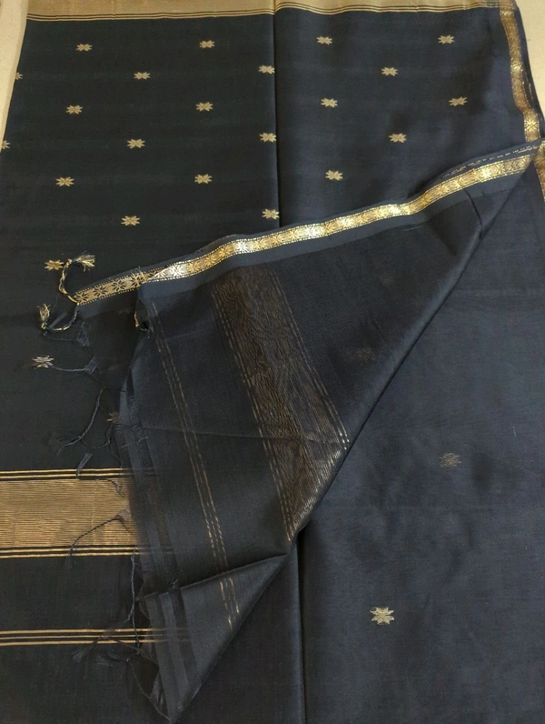 Pure Handloom Maheswari - Black