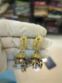 Polki With Black Diamond Jumkis - vz