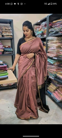 Pure Handloom Maheswari - Sundown