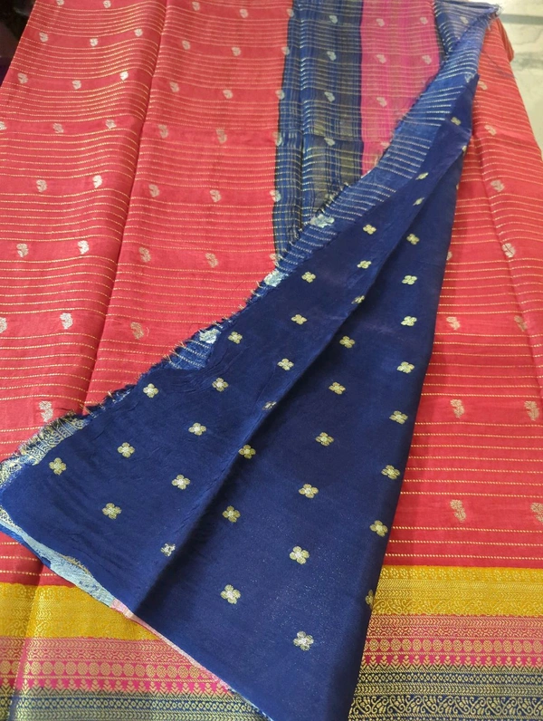 Pure Dola Kanchi Boarder - Red