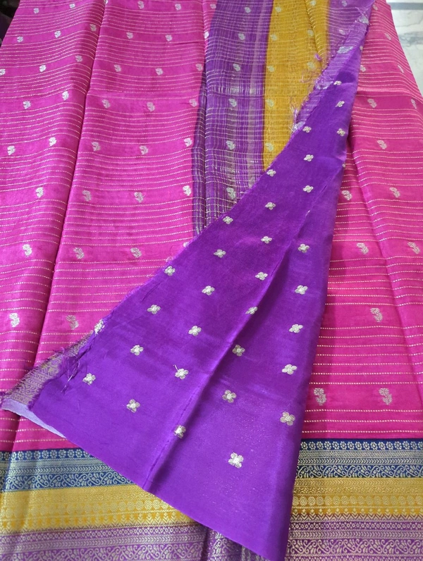 Pure Dola Kanchi Boarder - pink