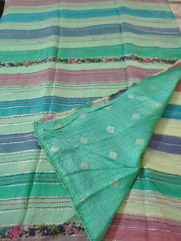 Pure Chiffon Handwork - Eastern Blue 4