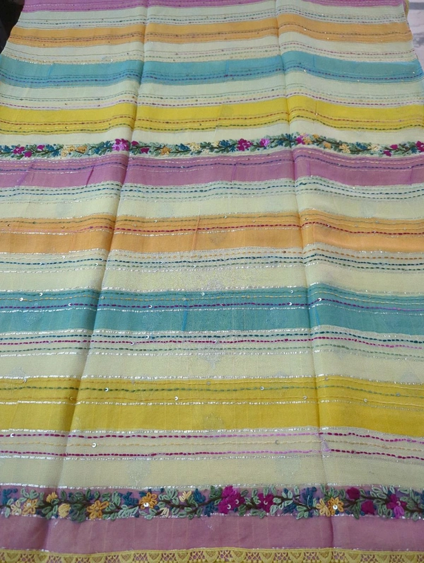Pure Chiffon Handwork - Gold 8