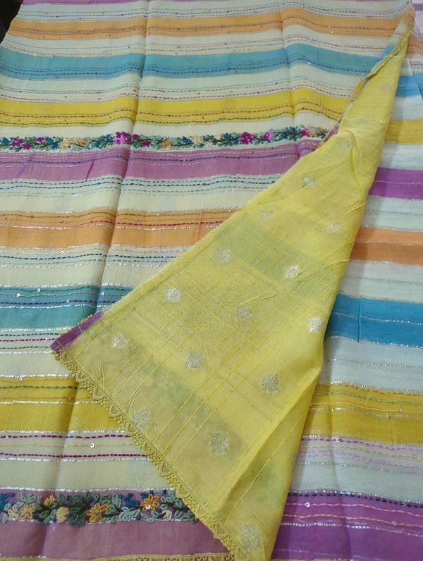Pure Chiffon Handwork - Gold 8