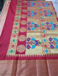 Pure Handloom Narayanapet pythani - Sundown