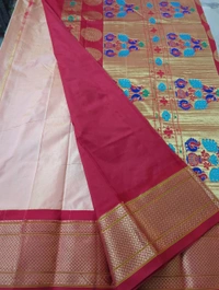 Pure Handloom Narayanapet pythani - Sundown