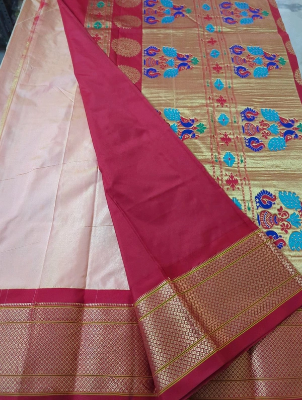 Pure Handloom Narayanapet pythani - Sundown