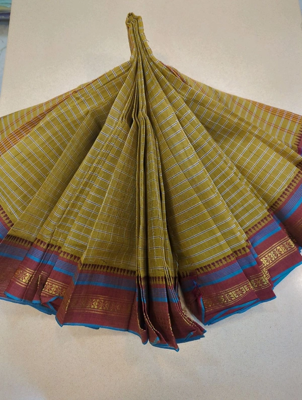 Narayanapet Pure Cotton  - Brown