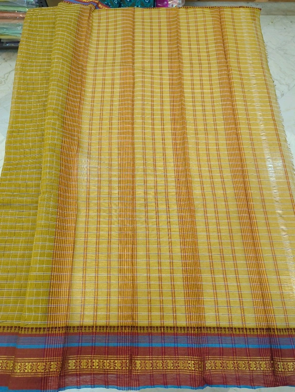 Narayanapet Pure Cotton  - Brown