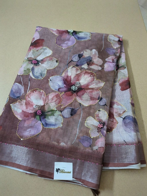 Lenin With Kantha Work - Brown