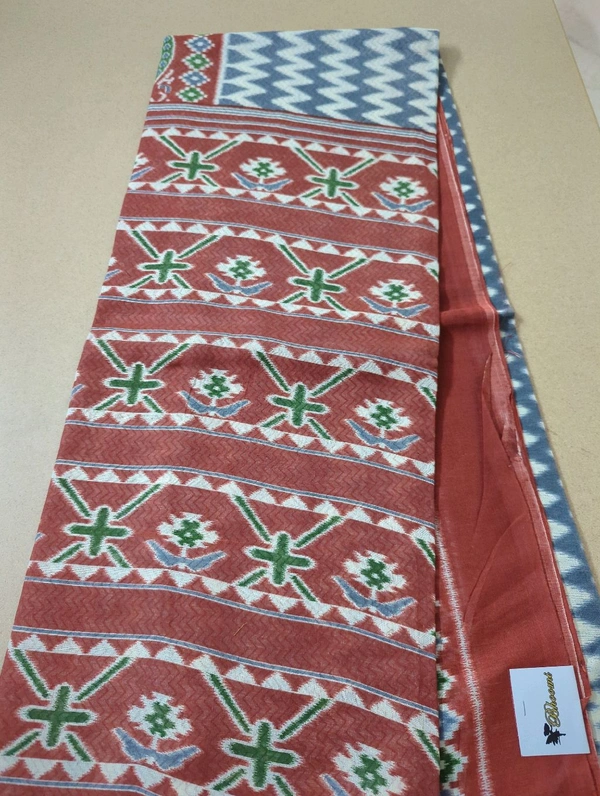 Handloom Cotton  - Red
