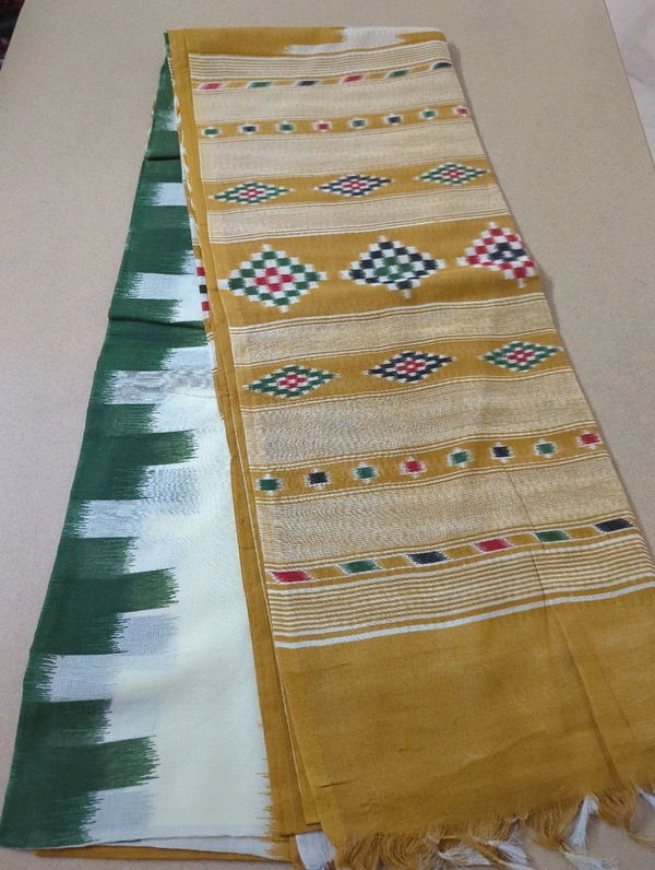 Handloom Cotton  - Gold