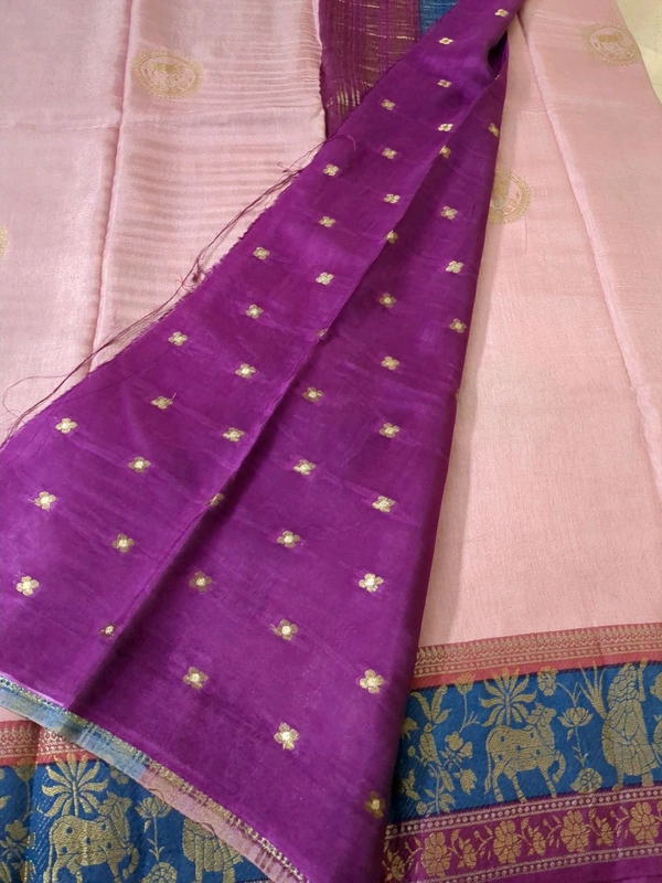 Pure Dola Crepe  - Pink Lace