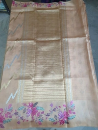 Pure Handloom Raw Mango - Peach