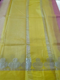 Pure Handloom Tusser Kota - Sundown