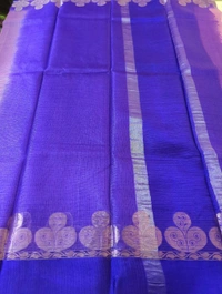 Pure Handloom Tusser Kota - Lavender Rose
