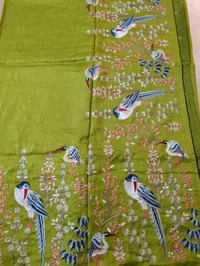 Pure Dola Embroidery  - Green