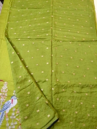 Pure Dola Embroidery  - Green