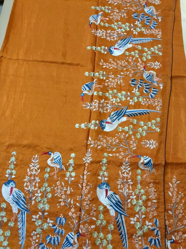 Pure Dola Embroidery  - Web Orange
