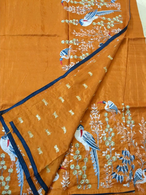 Pure Dola Embroidery  - Web Orange