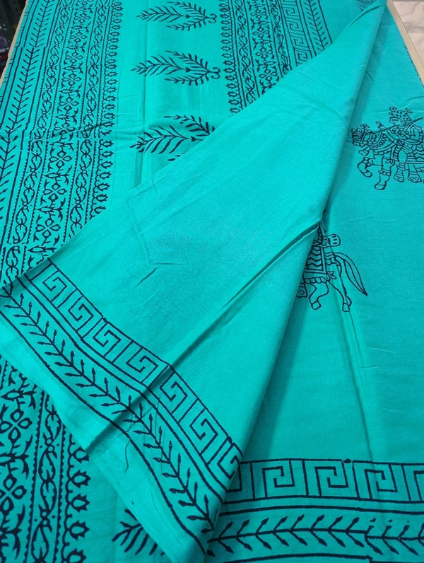 PURE MUL MUL COTTON  - Eastern Blue