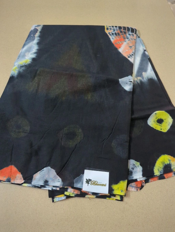 PURE COTTON BHANDHEJ - Black