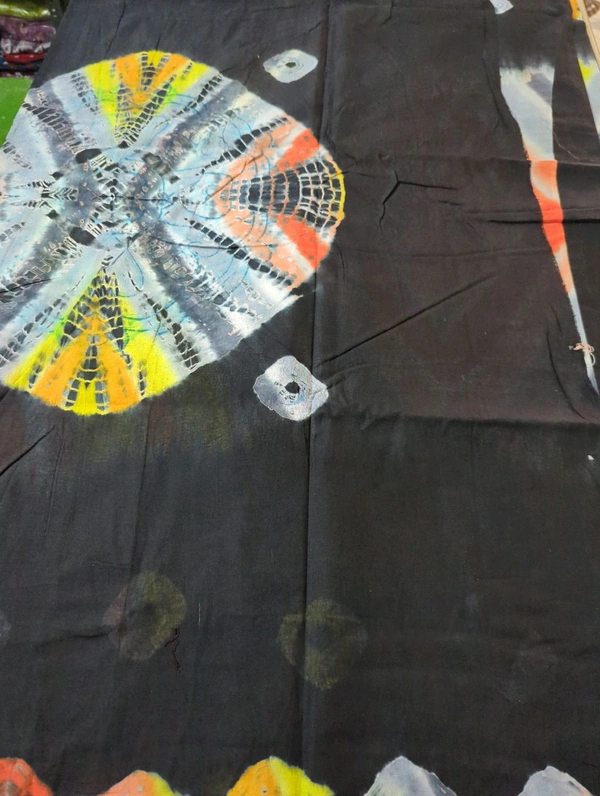 PURE COTTON BHANDHEJ - Black