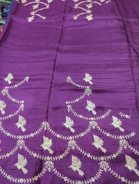 Dola Cheeks With Embroidery  - Blue