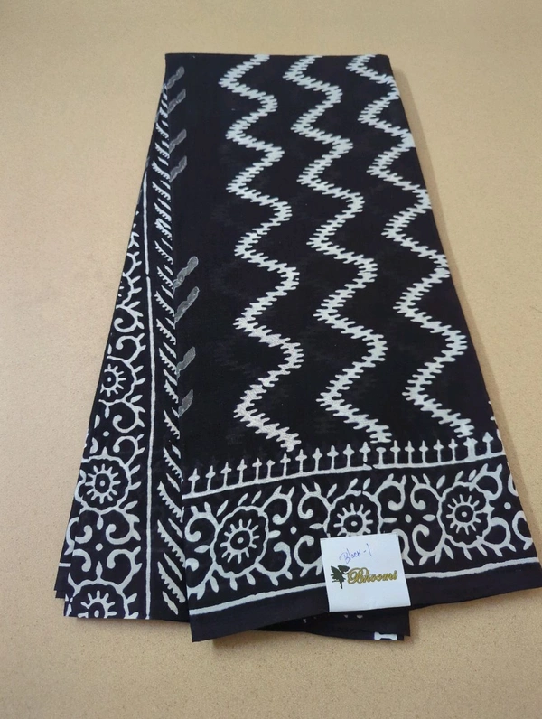 PURE MUL MUL BLOCK PRINT - Black 1