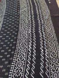 PURE MUL MUL BLOCK PRINT - Black 1