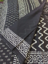 PURE MUL MUL BLOCK PRINT - Black 1