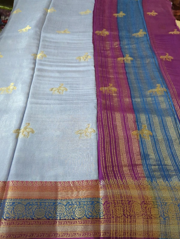 Pure Dola Crepe  - blue