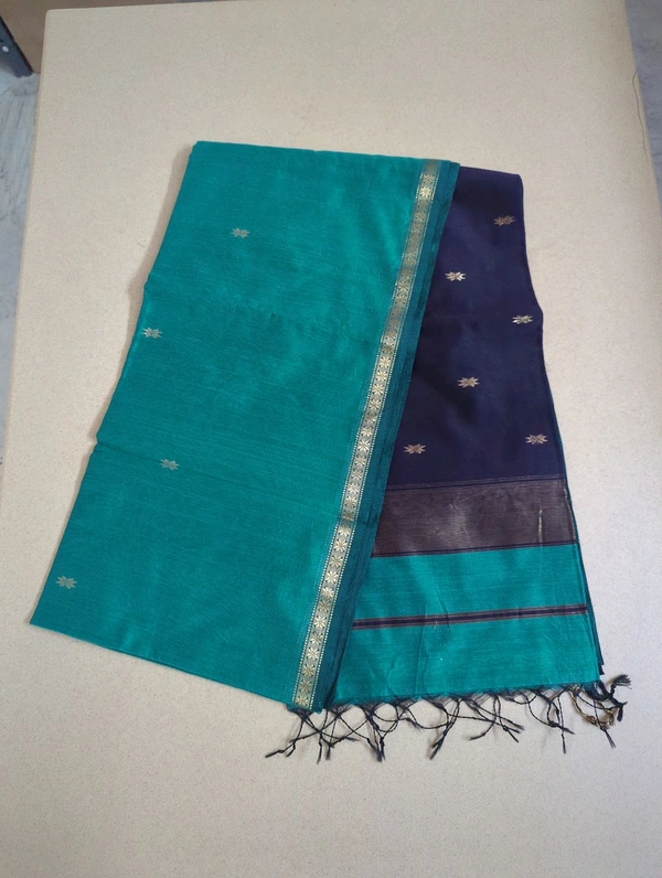 Pure Handloom Maheswari - lux green