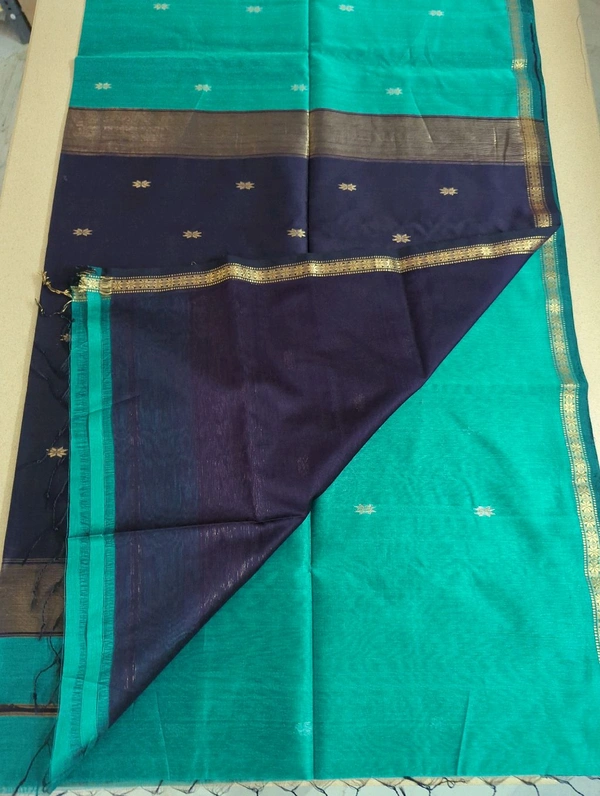 Pure Handloom Maheswari - lux green
