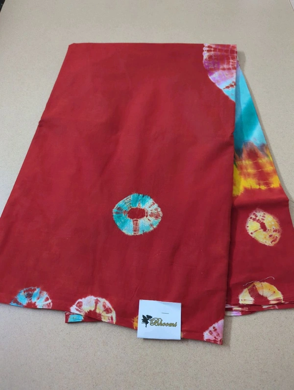 PURE COTTON BHANDHEJ - Red