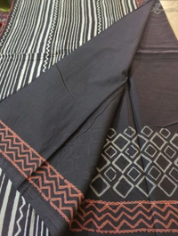 PURE MUL MUL BLOCK PRINT - Black 3