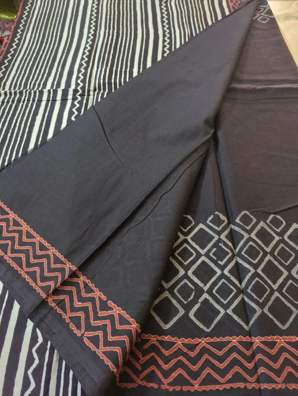 PURE MUL MUL BLOCK PRINT - Black 3